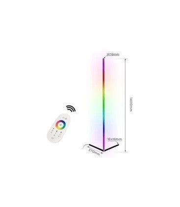 20 Watt hörnlampa i RGB med fjärrkontroll NY