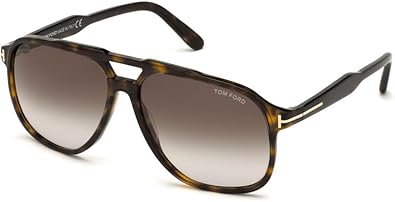 Tom Ford FT0753 52K Dark Havana FT0753 Pilot Sunglasses Lens