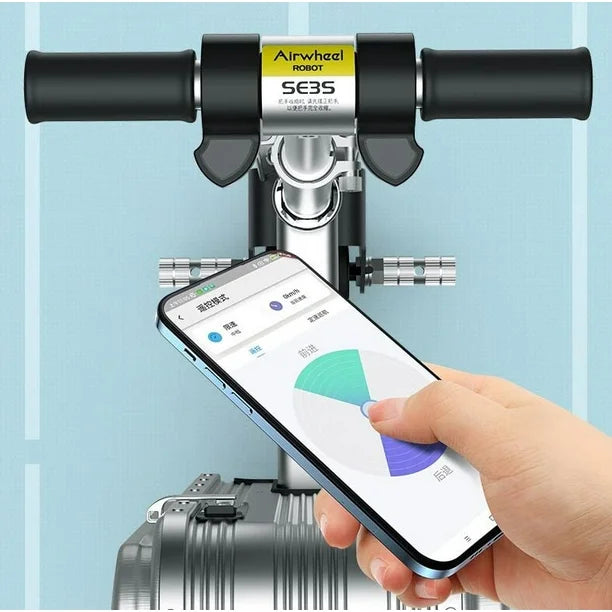 Airwheel Smart Riding Suitcase SE3S with Removable Battery, 21 Litre Storage, Black