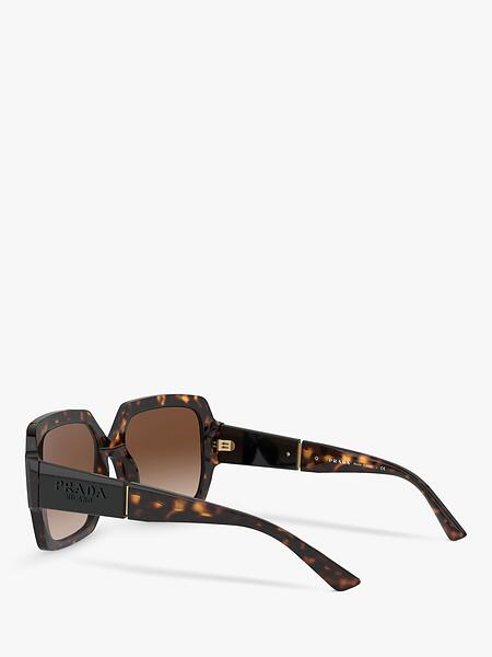 Prada  Oversized Monochrome Solglasögon SPR 21X Black Tortoise