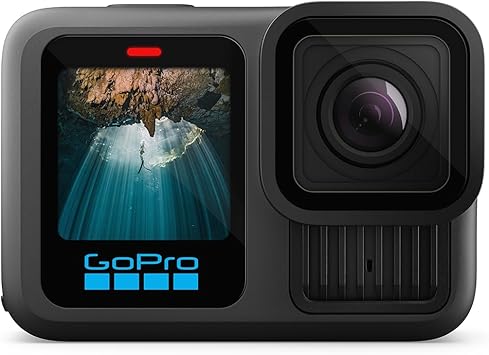 GoPro Hero13 Black - Vattentät actionkamera med 5,3K60 video, 27 MP foto + kompatibilitet med HB-seriens objektiv