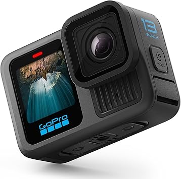 GoPro Hero13 Black - Vattentät actionkamera med 5,3K60 video, 27 MP foto + kompatibilitet med HB-seriens objektiv