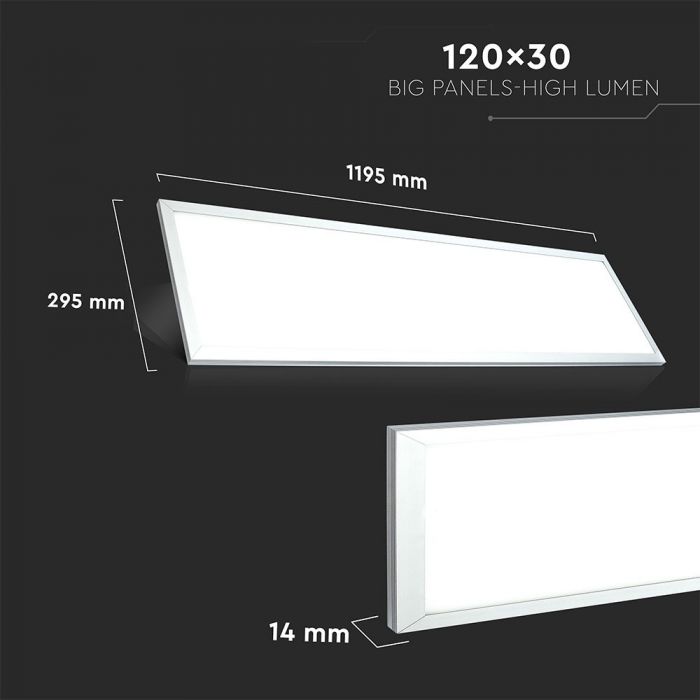 V-TAC VT-12031 29W LED PANEL 1200x300MM 4000K (120LM/W) 6PCS/PACK