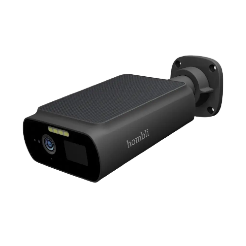 Hombli Smart Solar Cam 2K Svart - Helt Ny