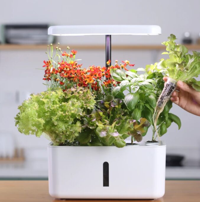 Hydroponisk inomhusträdgård - smart trädgård LEDlife