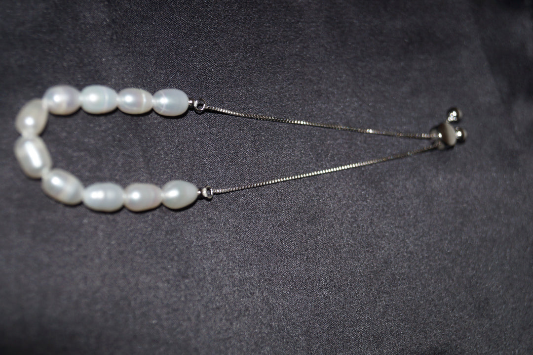 Oceana – Armband i Äkta Silver med Sötvattenpärlor 5,5g