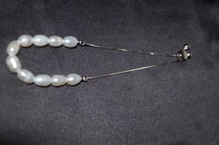 Oceana – Armband i Äkta Silver med Sötvattenpärlor 5,5g