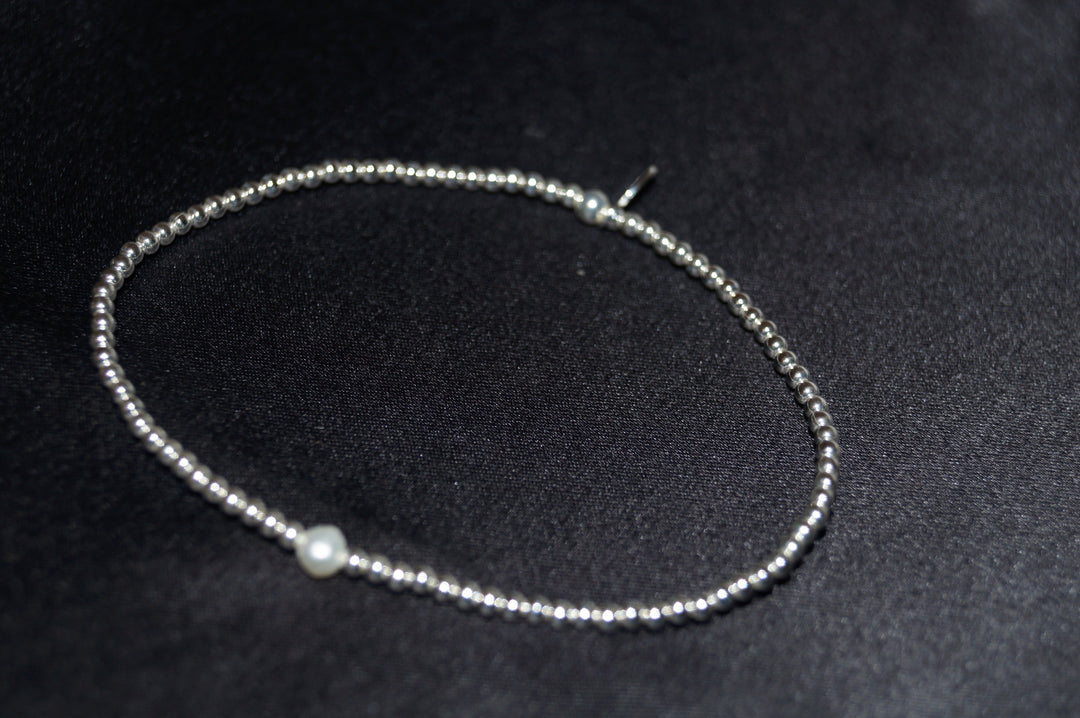 Elegant "Solea" Armband i Äkta 925 Silver med Sötvattenspärla – 1,92g