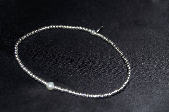 Elegant "Solea" Armband i Äkta 925 Silver med Sötvattenspärla – 1,92g