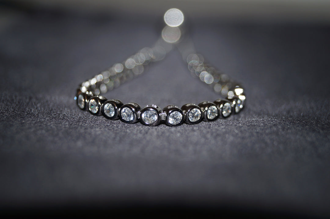 "Sofia" Justerbart Silverarmband med Klara Stenar – 925 Sterling Silver, 9,93g