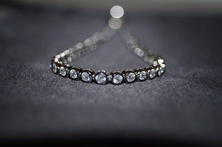 "Sofia" Justerbart Silverarmband med Klara Stenar – 925 Sterling Silver, 9,93g