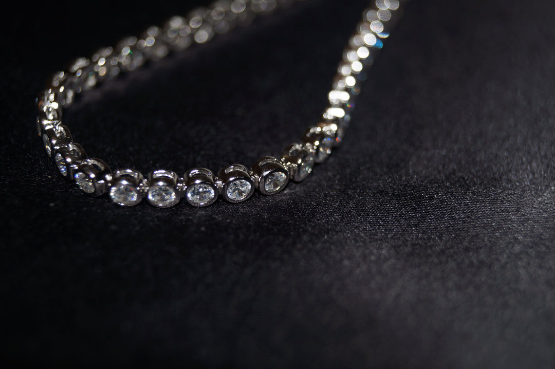 "Sofia" Justerbart Silverarmband med Klara Stenar – 925 Sterling Silver, 9,93g