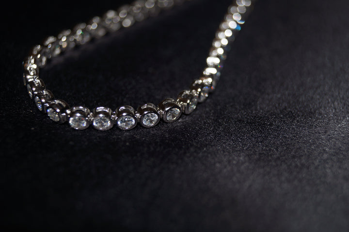 "Sofia" Justerbart Silverarmband med Klara Stenar – 925 Sterling Silver, 9,93g