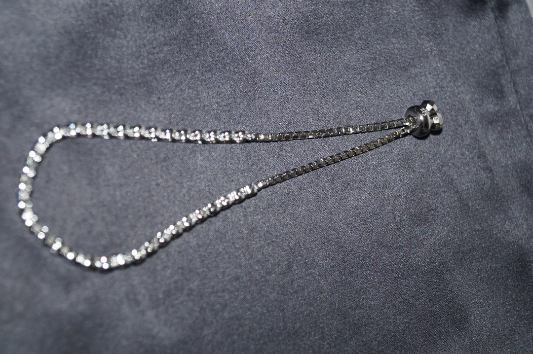 "Sofia" Justerbart Silverarmband med Klara Stenar – 925 Sterling Silver, 9,93g