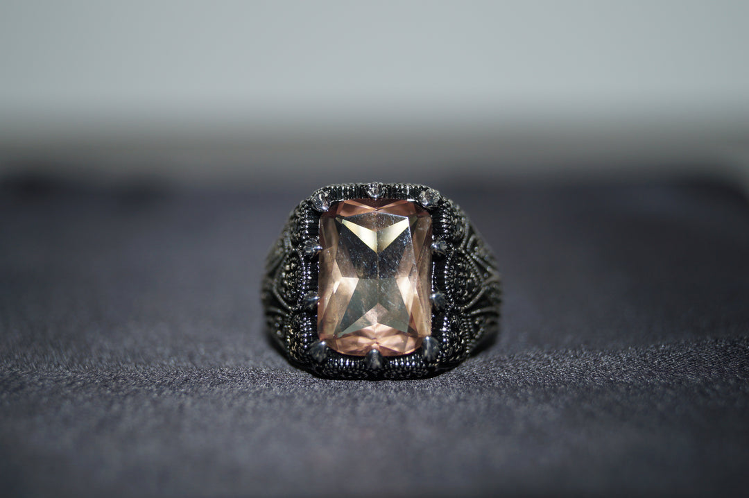 Mystique Glow – 925 Silverring med Färgskiftande Kristall, Storlek 11 & 12