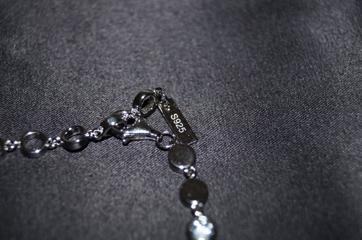 "Celeste" Halsband i Äkta Silver 925 med Klara Stenar