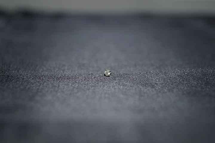 Crystal Clarity Nose Stud - Elegant Silver Nässtud med Fyrkantig Klar Zirkon – Minimalistisk & Tidlös