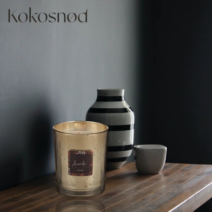 Bigbuy Doftljus för hemmet Cococes Apelsin Kokosnöt (8 x 9 x 8 cm)