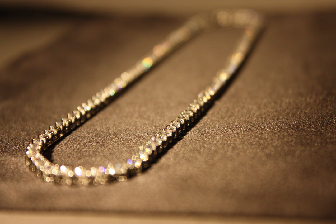 Tennis Halsband i 925 Silver med Glittrande Stenar – 15,4g | Unisex