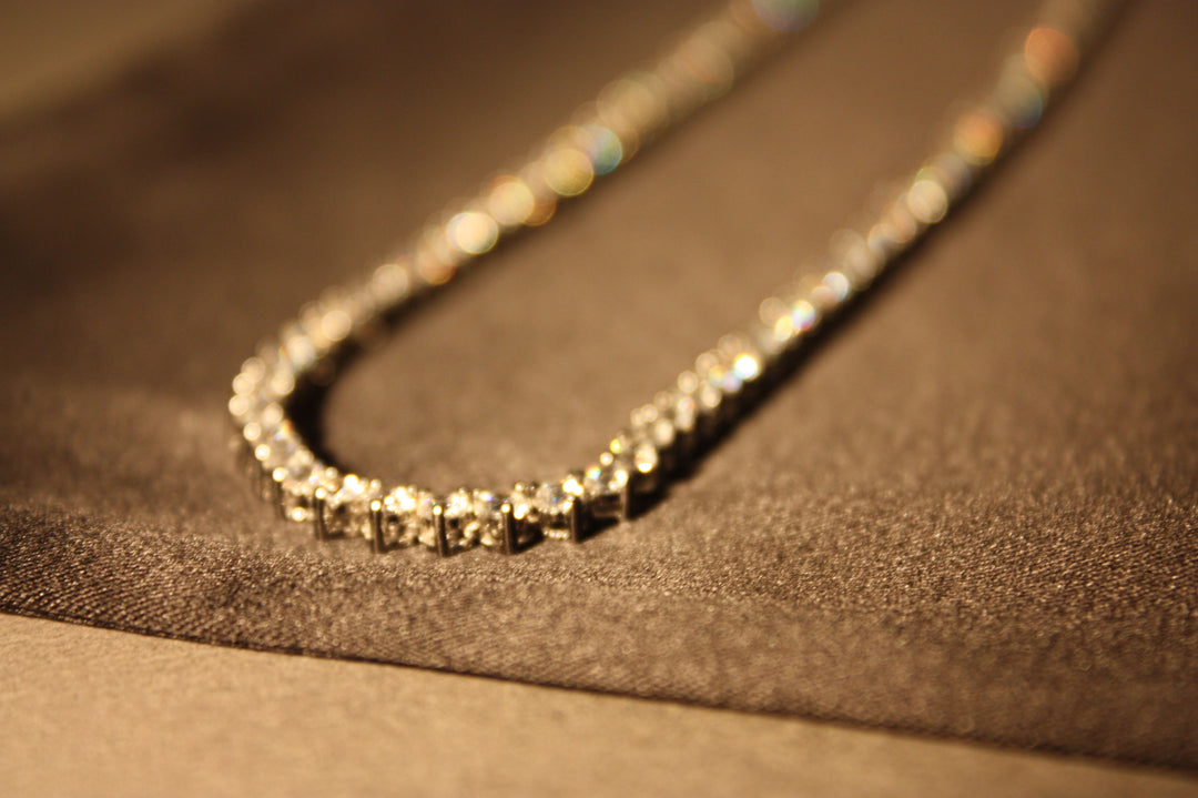 Tennis Halsband i 925 Silver med Glittrande Stenar – 15,4g | Unisex