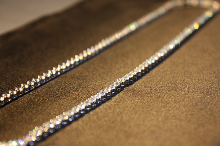 Tennis Halsband i 925 Silver med Glittrande Stenar – 15,4g | Unisex