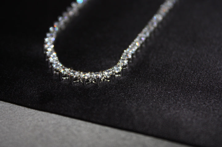 Tennis Halsband i 925 Silver med Glittrande Stenar – 15,4g | Unisex