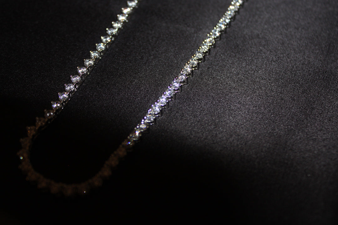 Tennis Halsband i 925 Silver med Glittrande Stenar – 15,4g | Unisex