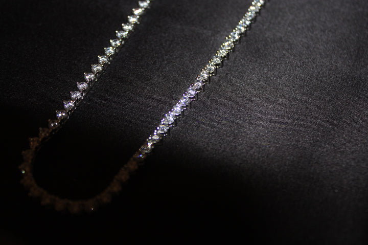 Tennis Halsband i 925 Silver med Glittrande Stenar – 15,4g | Unisex