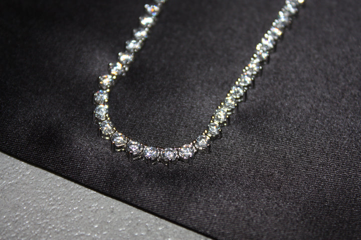 Tennis Halsband i 925 Silver med Glittrande Stenar – 15,4g | Unisex