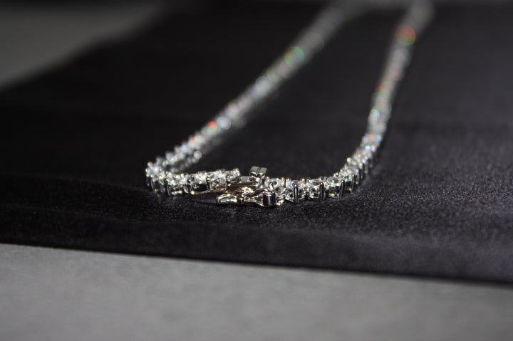 Tennis Halsband i 925 Silver med Glittrande Stenar – 15,4g | Unisex