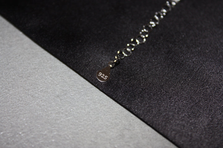 Crystal Line Elegant Armband i Äkta Silver med Naturliga Stenar – 5,4 g