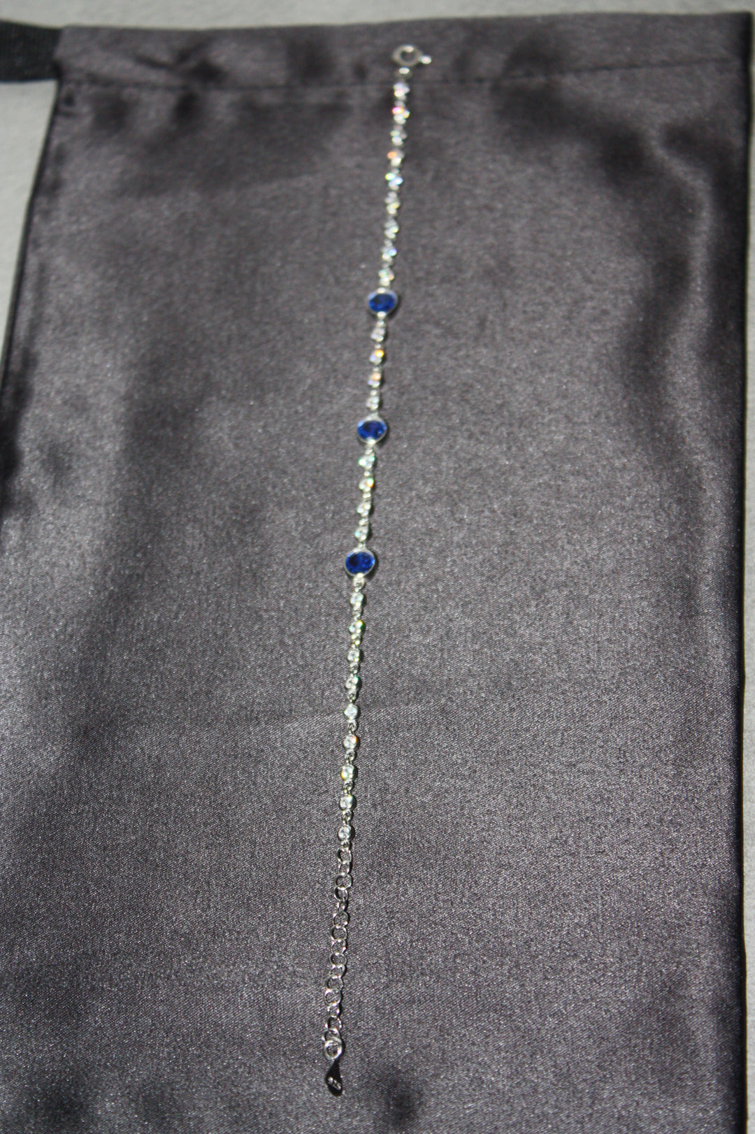 Blue Grace Elegant Armband i Äkta Silver med Blå Naturliga Stenar