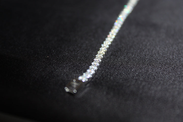 Tennisarmband i Äkta Silver – "Celeste" med Naturliga Stenar, 6,52 g