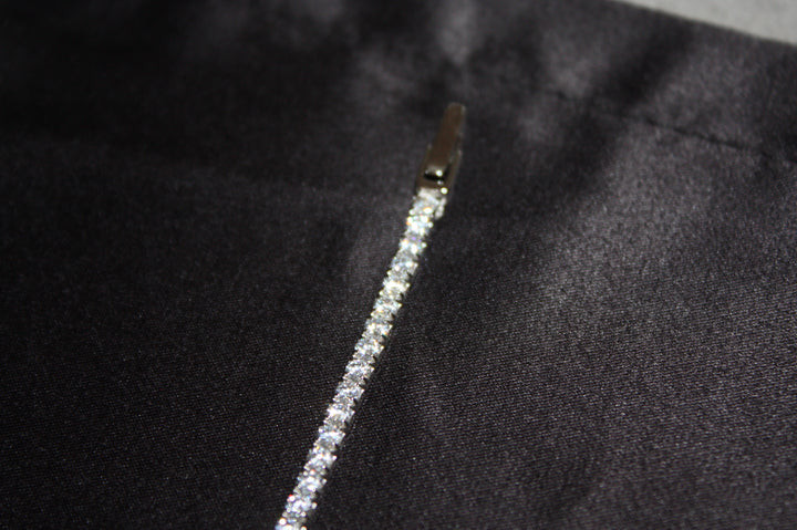 Tennisarmband i Äkta Silver – "Celeste" med Naturliga Stenar, 6,52 g