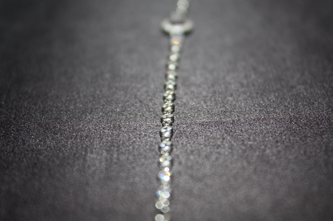 Amethyst Glow – Armband i silver med naturlig lila sten - 3,60g