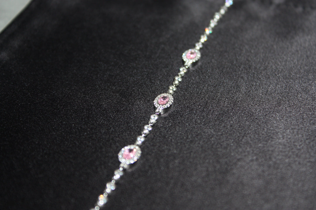 Armband i silver med rosa glans – Blush Radiance - 3,80g