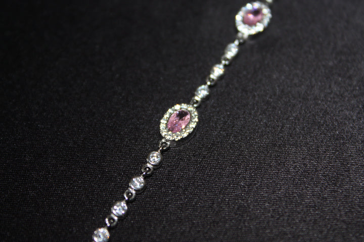 Armband i silver med rosa glans – Blush Radiance - 3,80g