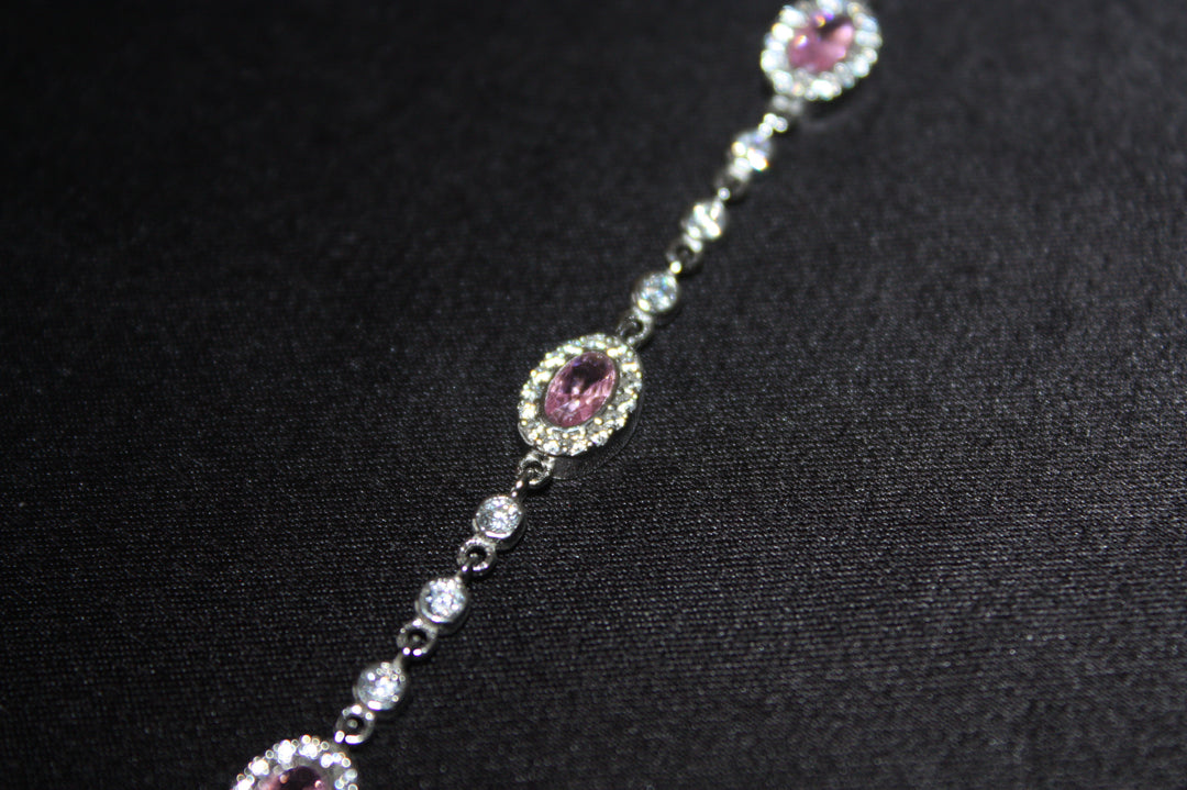 Armband i silver med rosa glans – Blush Radiance - 3,80g