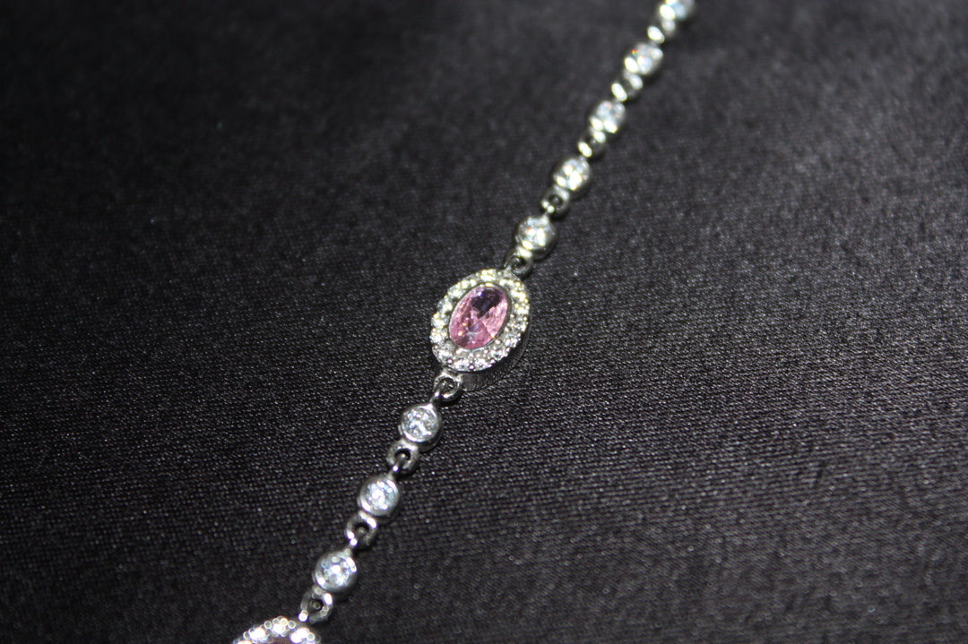 Armband i silver med rosa glans – Blush Radiance - 3,80g