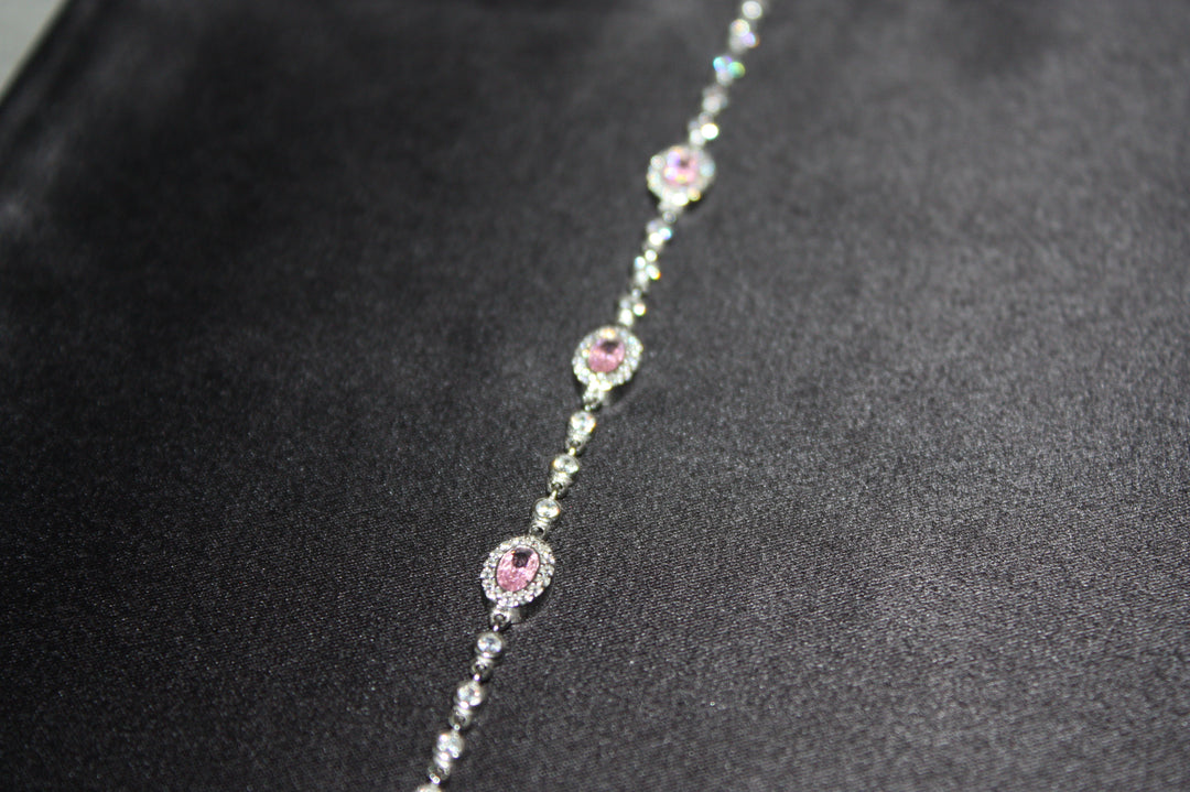 Armband i silver med rosa glans – Blush Radiance - 3,80g