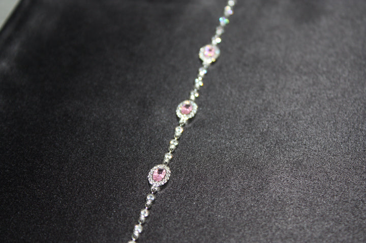 Armband i silver med rosa glans – Blush Radiance - 3,80g