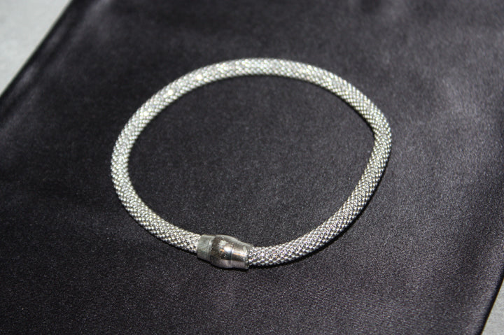 Milano Mesh – Armband i Sterling Silver - Stilrent armband i 925 silver med magnetlås