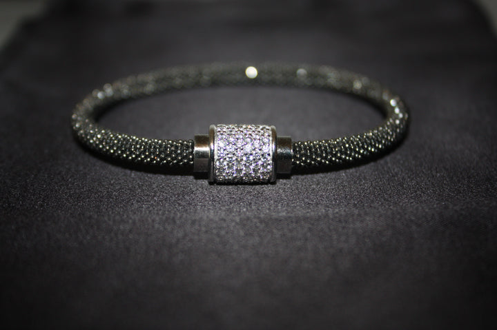 Luce Bianca - Elegant 925 Silverarmband med Klara Swarovski Zirconia – 16g