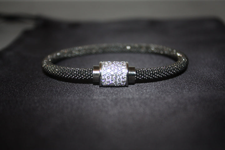 Luce Bianca - Elegant 925 Silverarmband med Klara Swarovski Zirconia – 16g