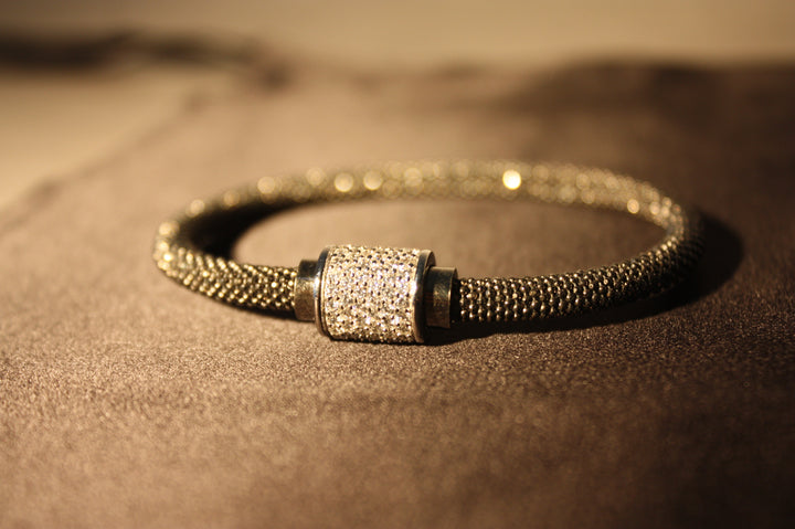 Luce Bianca - Elegant 925 Silverarmband med Klara Swarovski Zirconia – 16g