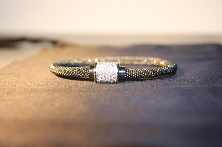 Luce Bianca - Elegant 925 Silverarmband med Klara Swarovski Zirconia – 16g