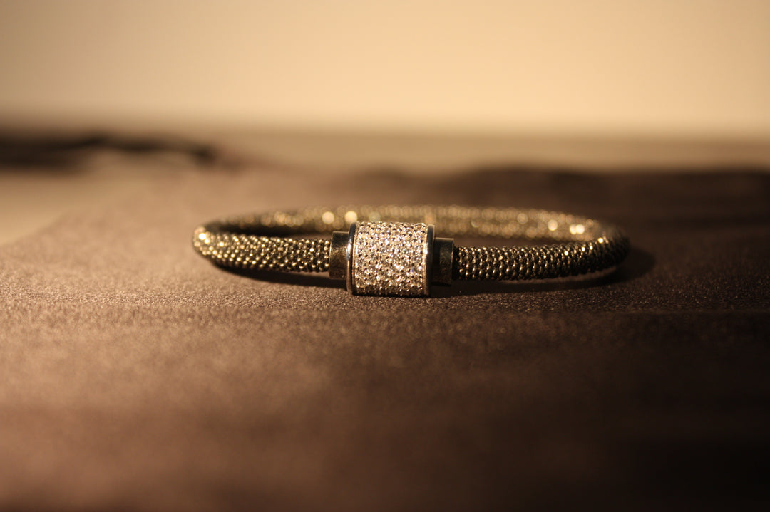 Luce Bianca - Elegant 925 Silverarmband med Klara Swarovski Zirconia – 16g