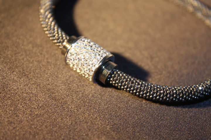 Luce Bianca - Elegant 925 Silverarmband med Klara Swarovski Zirconia – 16g