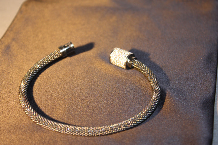 Luce Bianca - Elegant 925 Silverarmband med Klara Swarovski Zirconia – 16g