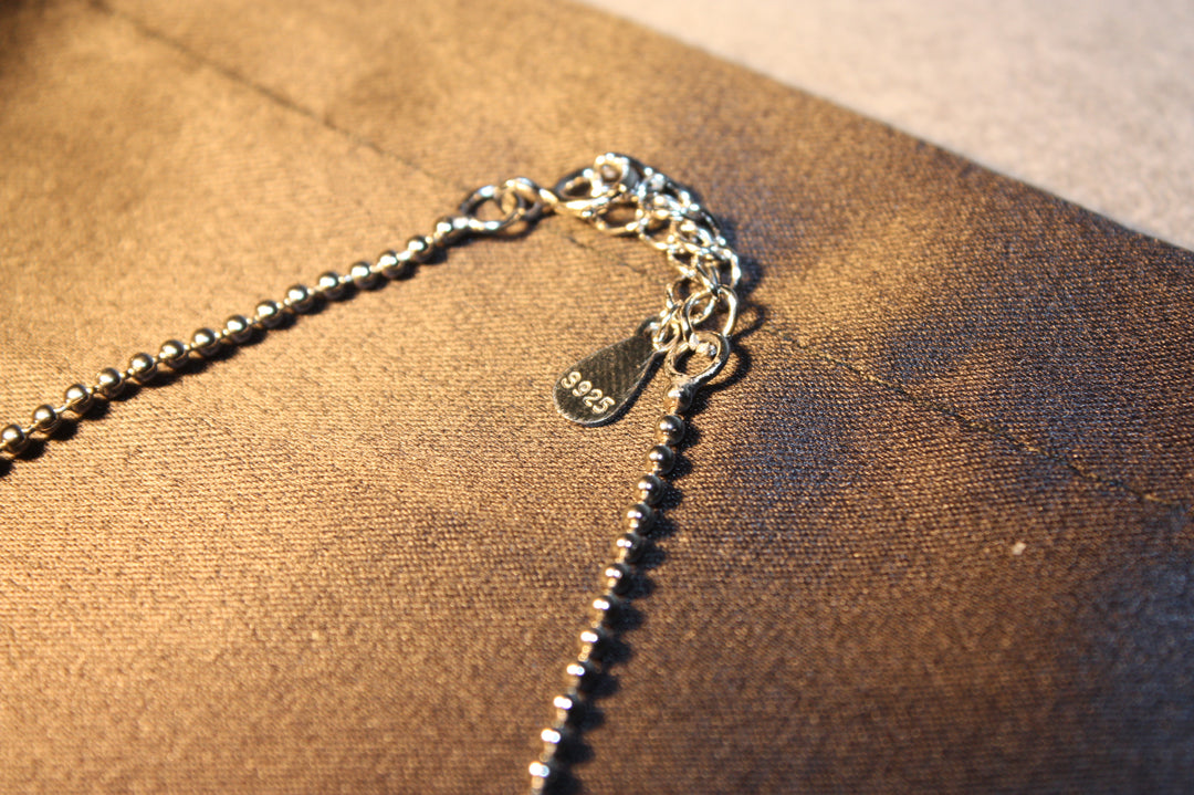 Celeste Sparkling Necklace - Elegant 925 Silverhalsband med Klara Stenar – 5,10g